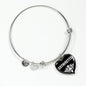 Antoinette v02 - Heart Pendant Bangle Bracelet