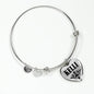 Kelli v01 - Heart Pendant Bangle Bracelet