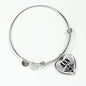 Ann v01 - Heart Pendant Bangle Bracelet