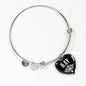 Kay v01s - Heart Pendant Bangle Bracelet