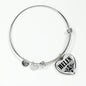 Helen v01 - Heart Pendant Bangle Bracelet