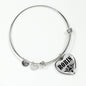 Robin v01 - Heart Pendant Bangle Bracelet