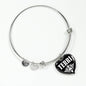 Terri v02 - Heart Pendant Bangle Bracelet