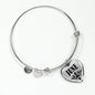 June v01 - Heart Pendant Bangle Bracelet