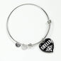 Shelia v02 - Heart Pendant Bangle Bracelet