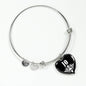 Jo v02 - Heart Pendant Bangle Bracelet