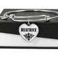 Beatrice v01 - Heart Pendant Bangle Bracelet