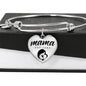 Mama, Est. 1992 - Heart Pendant Bangle Bracelet