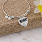 MSRP - Heart Pendant Bangle Bracelet