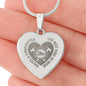 The Best Kind Of Mom Raises A Firefighter - Engraved Heart Pendant Necklace