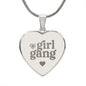 Girl Gang - Engraved Heart Pendant Necklace