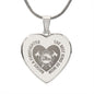 The Best Kind Of Mom Raises A Firefighter - Engraved Heart Pendant Necklace