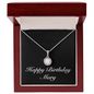 Happy Birthday Mary v2 - Eternal Hope Necklace With Mahogany Style Luxury Box