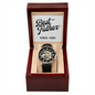 Best Father Since 1995 - Men's Openwork Watch