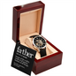 Father (noun) - Men's Openwork Watch