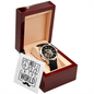 No 1 Dad In The World - Men's Openwork Watch
