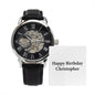 Happy Birthday Christopher - Men's Openwork Watch