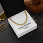 Happy Birthday Victor - 14k Gold Finished Cuban Link Chain