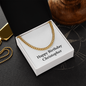 Happy Birthday Christopher - 14k Gold Finished Cuban Link Chain