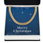 Merry Christmas v05 - 14k Gold Finished Cuban Link Chain