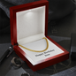 Happy Birthday Jose - 14k Gold Finished Cuban Link Chain With Mahogany Style Luxury Box