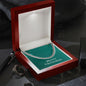 Merry Christmas v02 - Cuban Link Chain With Mahogany Style Luxury Box