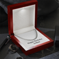 Happy Birthday Arthur - Cuban Link Chain With Mahogany Style Luxury Box
