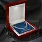 Merry Christmas v01 - Cuban Link Chain With Mahogany Style Luxury Box