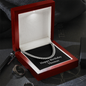 Happy Birthday Thomas v2 - Cuban Link Chain With Mahogany Style Luxury Box