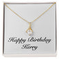 Happy Birthday Kerry - 18K Yellow Gold Finish Alluring Beauty Necklace