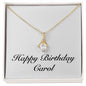 Happy Birthday Carol - 18K Yellow Gold Finish Alluring Beauty Necklace