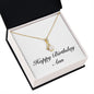 Happy Birthday Ann - 18K Yellow Gold Finish Alluring Beauty Necklace