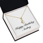 Happy Birthday Audrey - 18K Yellow Gold Finish Alluring Beauty Necklace