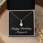 Happy Birthday Margaret v2 - 18K Yellow Gold Finish Alluring Beauty Necklace