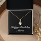 Happy Birthday Maria v2 - 18K Yellow Gold Finish Alluring Beauty Necklace