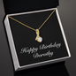 Happy Birthday Dorothy v2 - 18K Yellow Gold Finish Alluring Beauty Necklace
