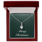 Merry Christmas v09 - Alluring Beauty Necklace With Mahogany Style Luxury Box