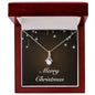 Merry Christmas v06 - Alluring Beauty Necklace With Mahogany Style Luxury Box