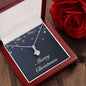 Merry Christmas v04 - Alluring Beauty Necklace With Mahogany Style Luxury Box