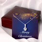 Merry Christmas v07 - Alluring Beauty Necklace With Mahogany Style Luxury Box
