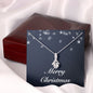 Merry Christmas v04 - Alluring Beauty Necklace With Mahogany Style Luxury Box