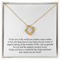 Happy Mother's Day (For Mother In Law) 005 - 18K Yellow Gold Finish Love Knot Necklace