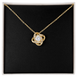 18K Yellow Gold Finish Love Knot Necklace v2