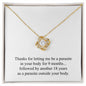 Happy Mother's Day (Funny) 008 - 18K Yellow Gold Finish Love Knot Necklace