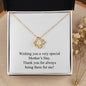 Happy Mother's Day 014 - 18K Yellow Gold Finish Love Knot Necklace
