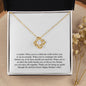 Happy Mother's Day (From Daughter) 004 - 18K Yellow Gold Finish Love Knot Necklace