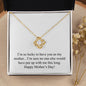 Happy Mother's Day (Funny) 001 - 18K Yellow Gold Finish Love Knot Necklace