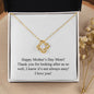 Happy Mother's Day 001 - 18K Yellow Gold Finish Love Knot Necklace