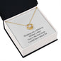 Happy Mother's Day 013 - 18K Yellow Gold Finish Love Knot Necklace
