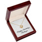 Happy Birthday Kathryn - 18K Yellow Gold Finish Love Knot Necklace With Mahogany Style Luxury Box